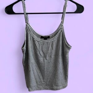 Forever 21 Black and White Striped Camisole